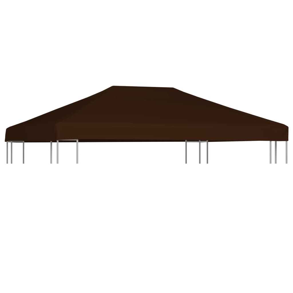 vidaXL Gazebo Top Cover 310 g/må_ 3x4 m Brown