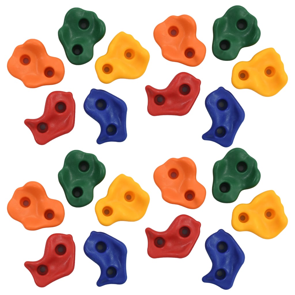 vidaXL Climbing Stones 20 pcs Multicolour PE