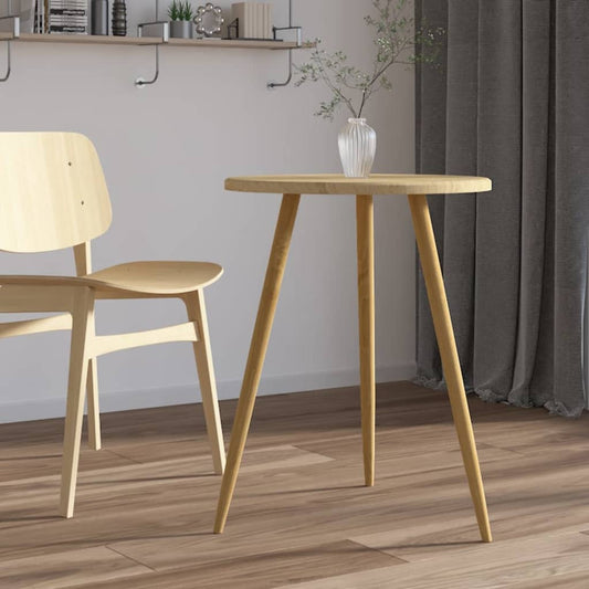 vidaXL Bistro Table Light Brown ??60x76 cm MDF and Iron