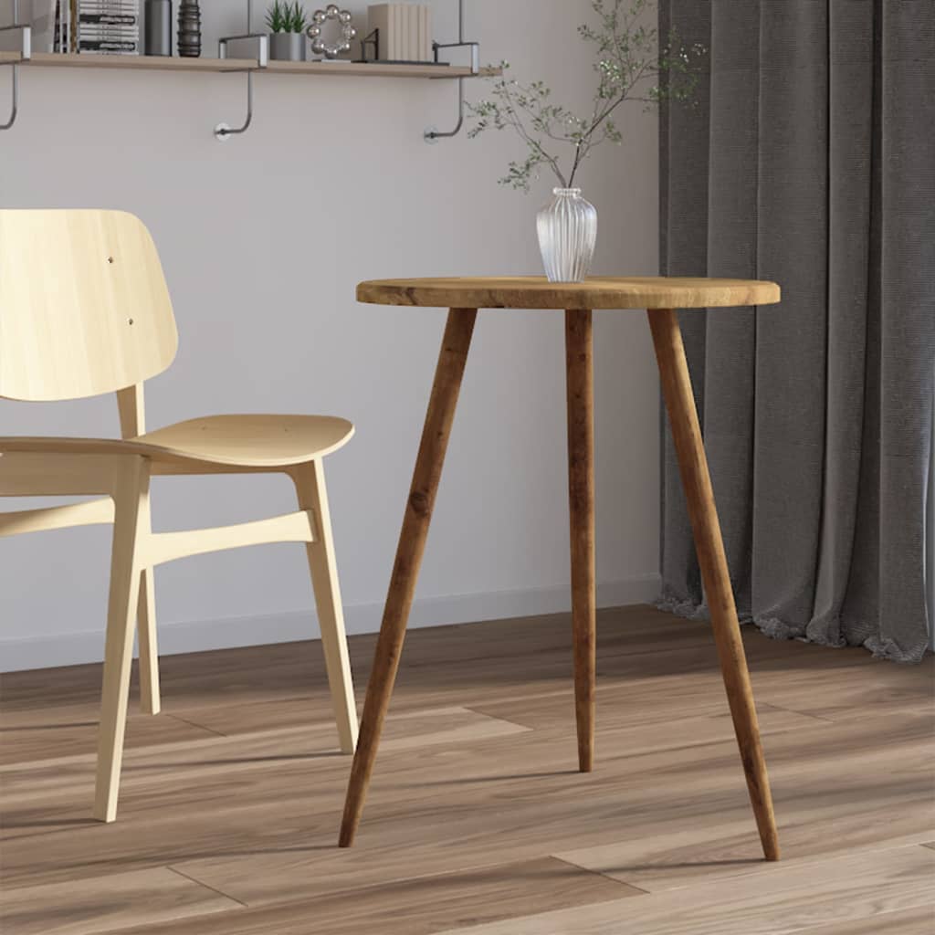 vidaXL Bistro Table Dark Brown ??60x76 cm MDF and Iron