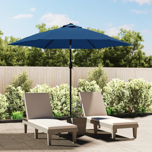 vidaXL Outdoor Parasol with Metal Pole 300 cm Azure