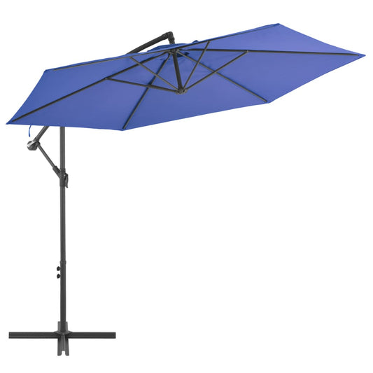 vidaXL Cantilever Umbrella with Aluminium Pole 300 cm Blue