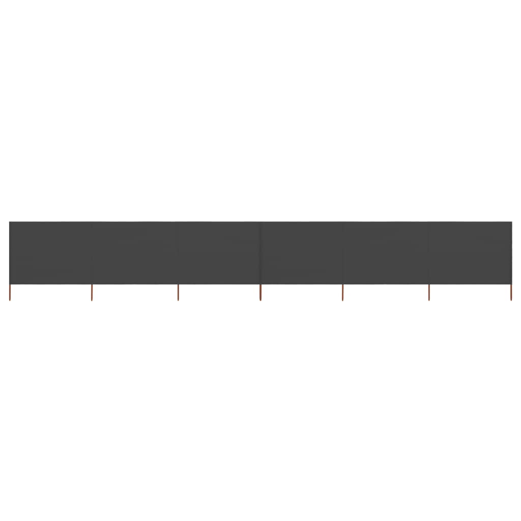 vidaXL 6-panel Wind Screen Fabric 800x160 cm Anthracite