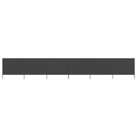 vidaXL 6-panel Wind Screen Fabric 800x160 cm Anthracite