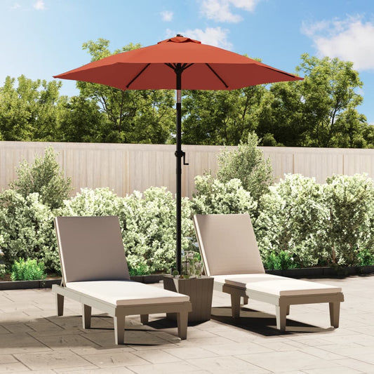 vidaXL Parasol Terracotta 200x224 cm Aluminium