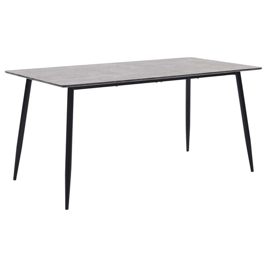 vidaXL Dining Table Grey 140x70x75 cm MDF