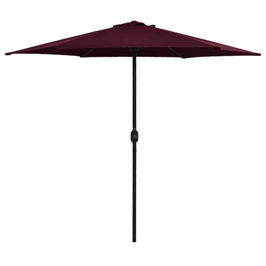 vidaXL Outdoor Parasol with Aluminium Pole 270x246 cm Bordeaux Red