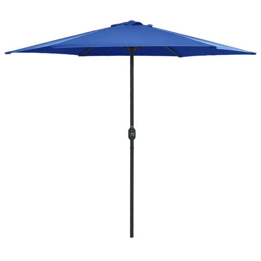 vidaXL Outdoor Parasol with Aluminium Pole 270x246 cm Azure Blue