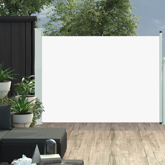 vidaXL Patio Retractable Side Awning 100x500 cm Cream