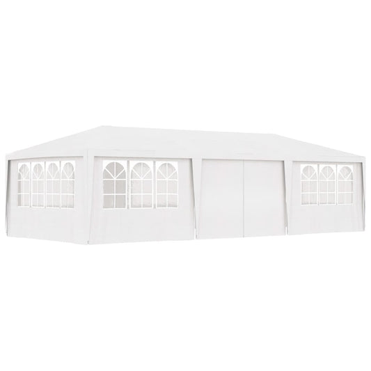 vidaXL Professional Party Tent with Side Walls 4x9 m White 90 g/m?