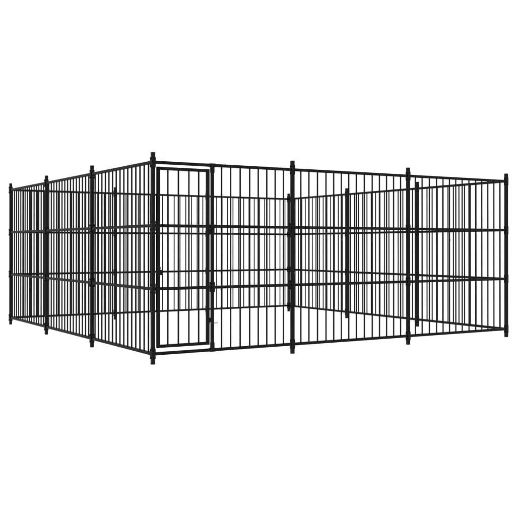 vidaXL Outdoor Dog Kennel 450x450x185 cm