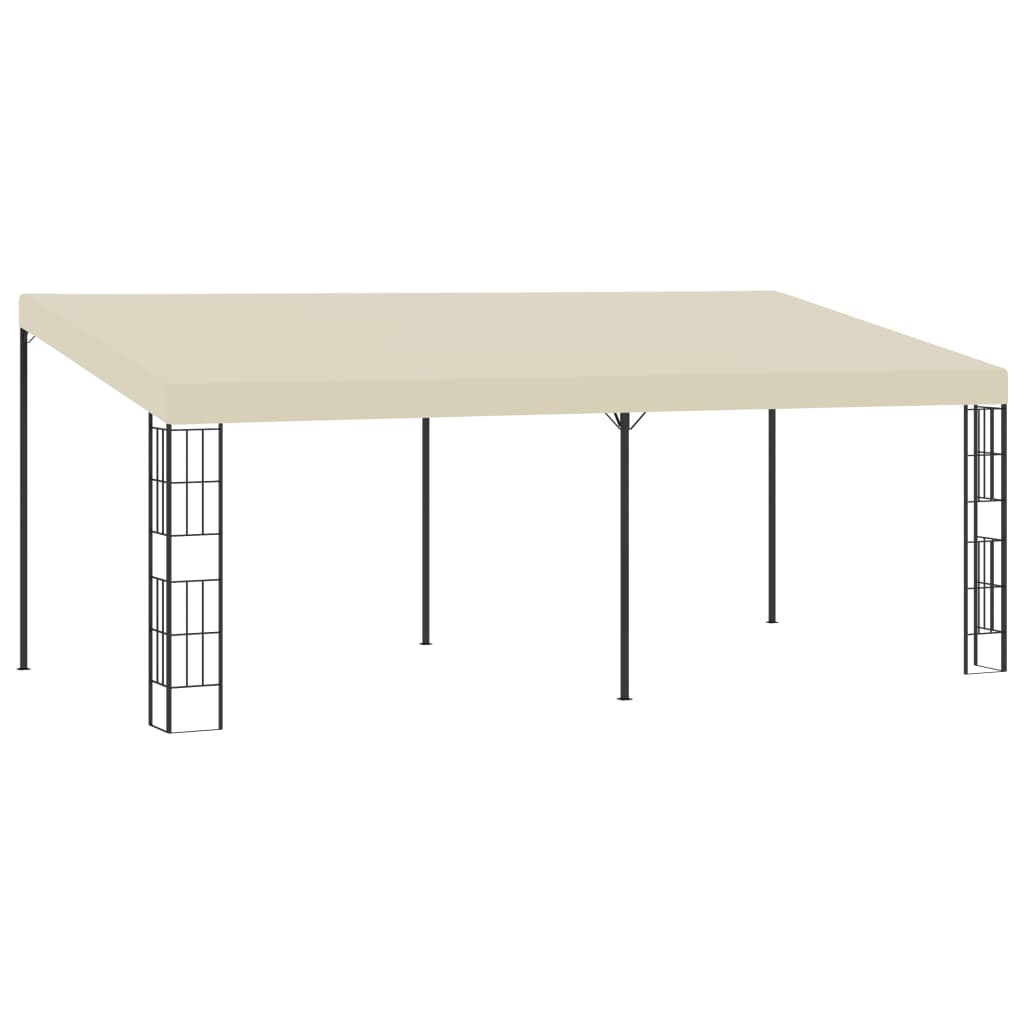 vidaXL Wall-mounted Gazebo 3x6 m Cream Fabric