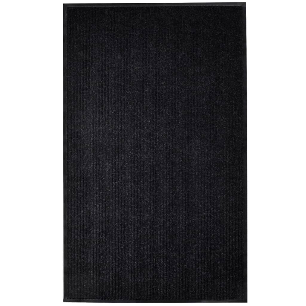 vidaXL Door Mat Black 117x220 cm PVC