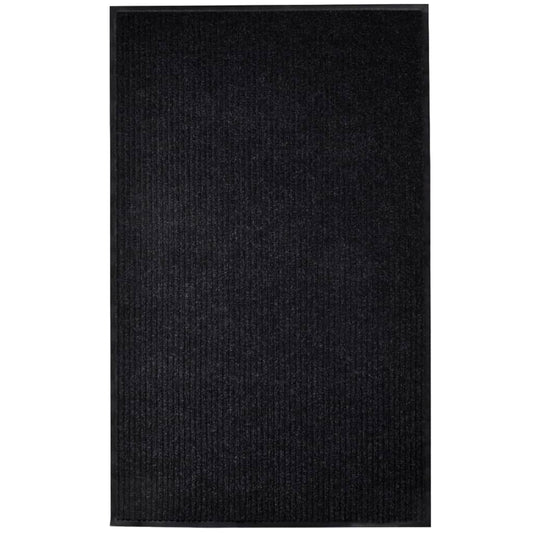 vidaXL Door Mat Black 117x220 cm PVC