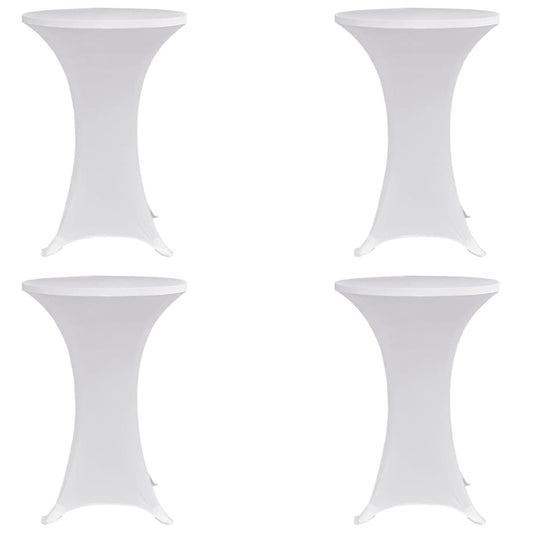vidaXL Standing Table Cover Ì÷60 cm White Stretch 4 pcs