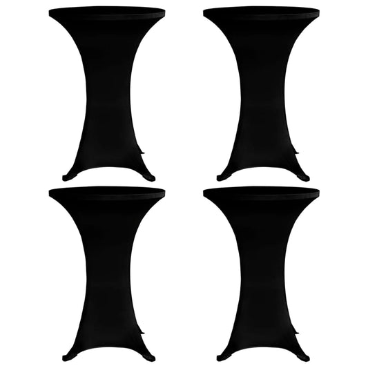 vidaXL Standing Table Cover Ì÷60 cm Black Stretch 4 pcs