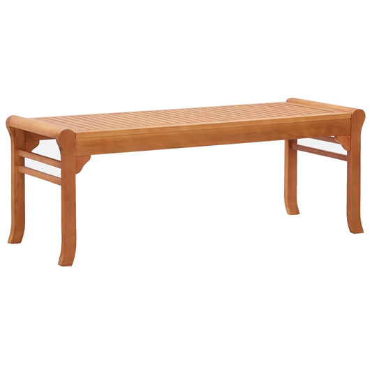 vidaXL 2-Seater Garden Bench 120 cm  Solid Eucalyptus Wood