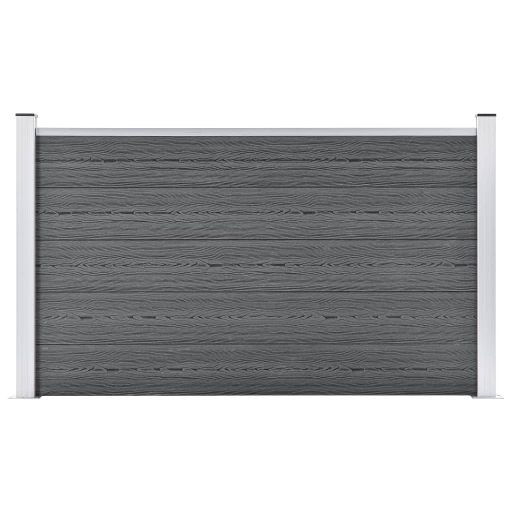 vidaXL Garden Fence WPC 180x105 cm Grey