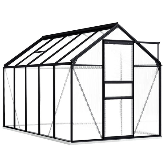 vidaXL Greenhouse with Base Frame Anthracite Aluminium 5.89 må_