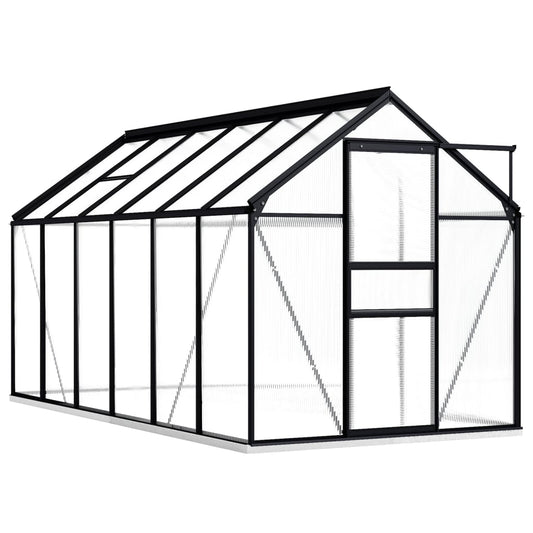 vidaXL Greenhouse with Base Frame Anthracite Aluminium 7.03 må_
