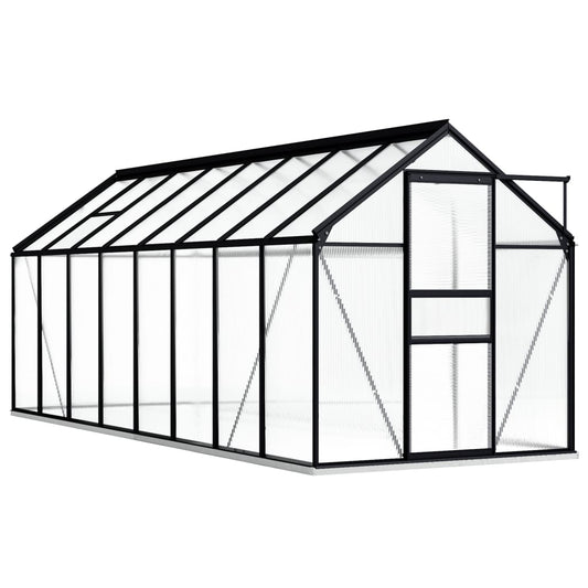 vidaXL Greenhouse with Base Frame Anthracite Aluminium 9.31 må_