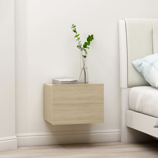 vidaXL Bedside Cabinet Sonoma Oak 40x30x30 cm Engineered Wood