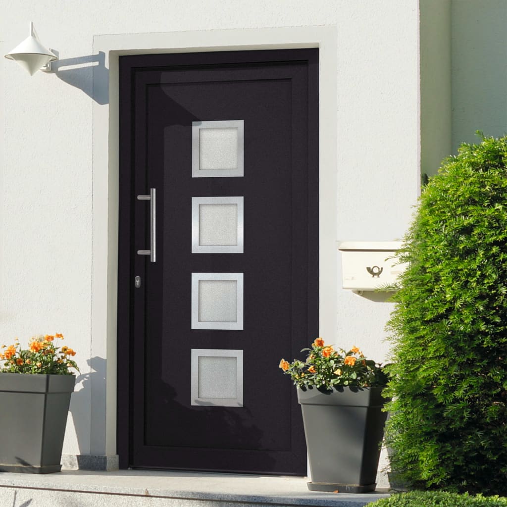 vidaXL Front Door Anthracite 98x190 cm