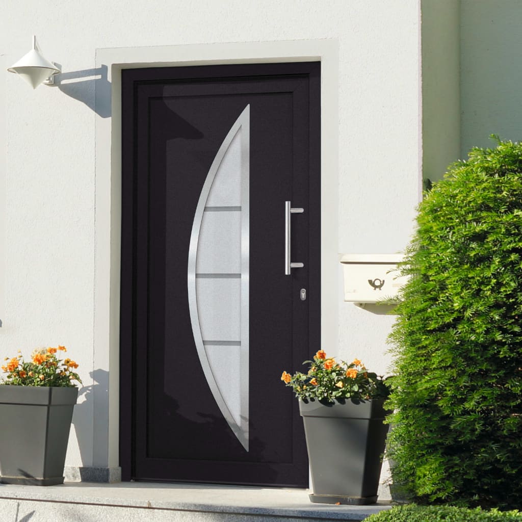 vidaXL Front Door Anthracite 98x190 cm