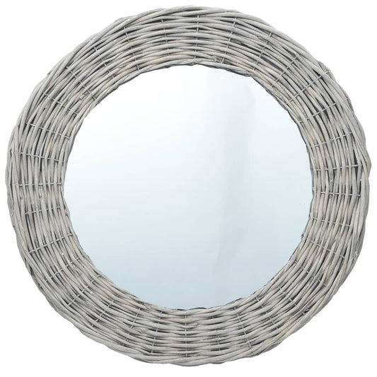 vidaXL Mirror 50 cm Wicker