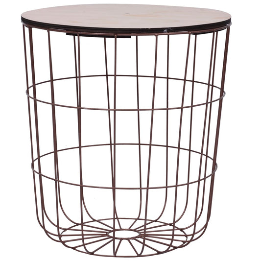 vidaXL Coffee Table Copper ? 39.5 cm MDF