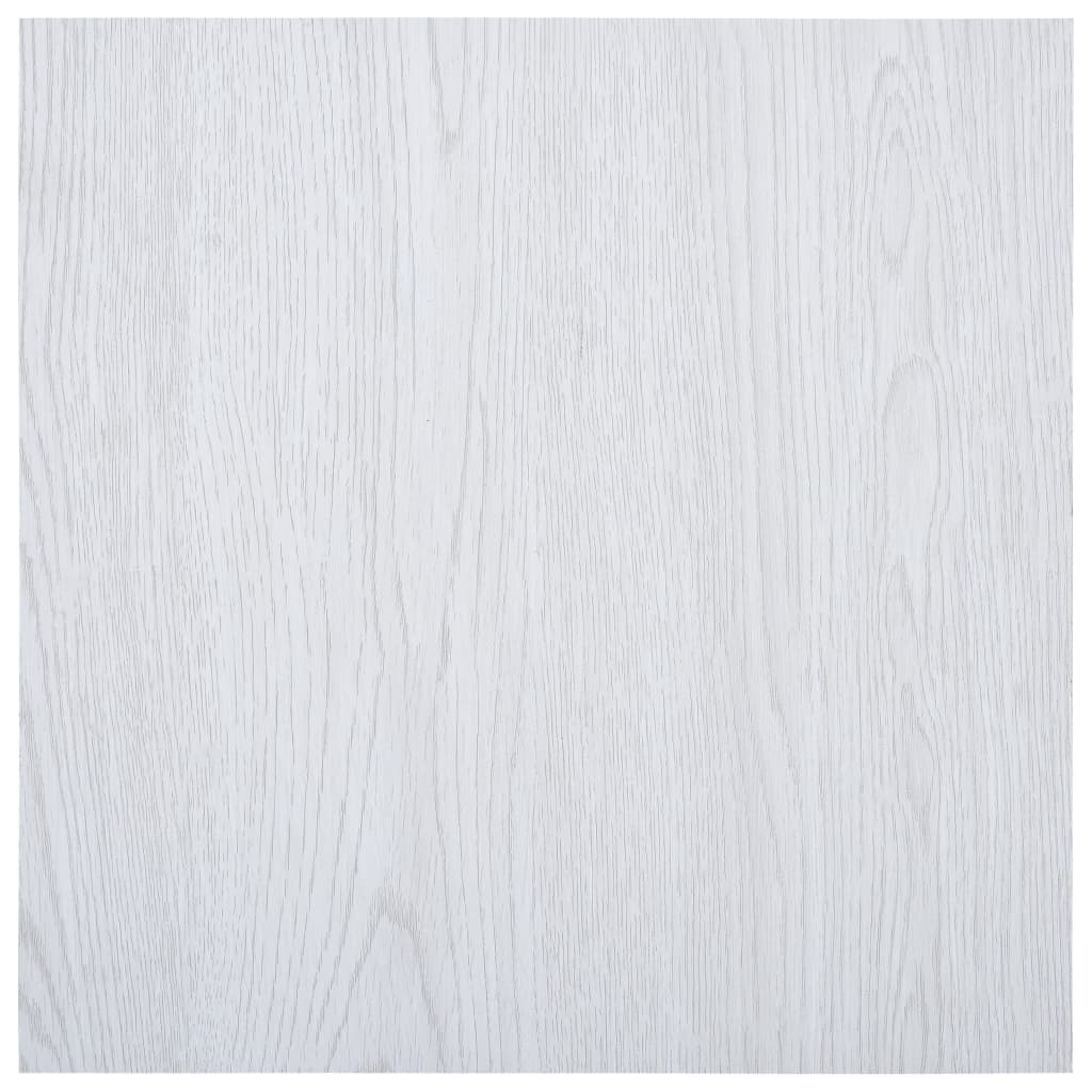 vidaXL Self-adhesive Flooring Planks 5.11 må_ PVC White