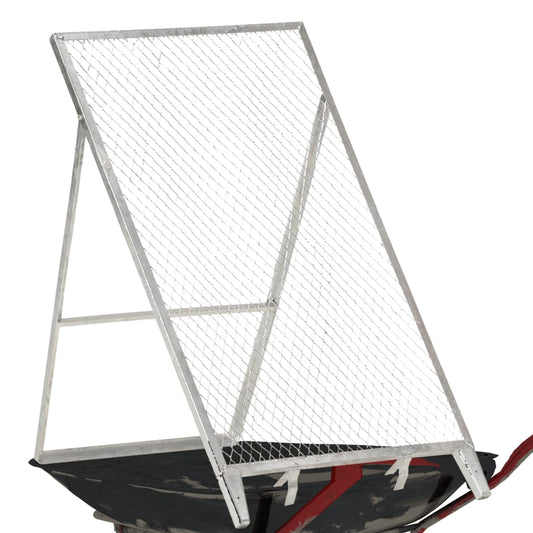 vidaXL Garden Sieve Galvanised Steel