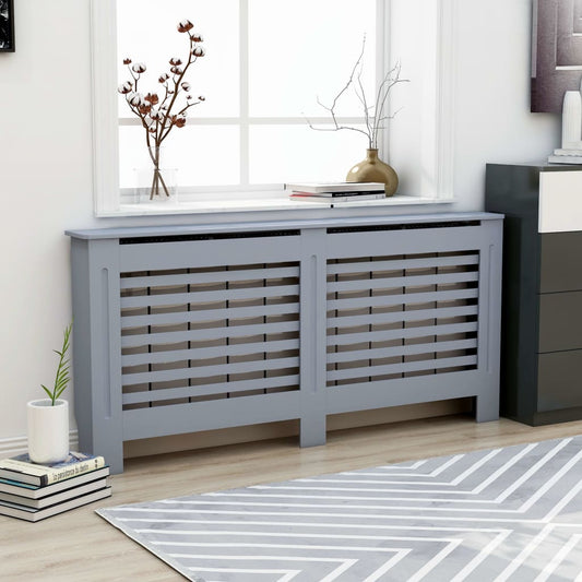 vidaXL Radiator Cover Anthracite 172x19x81 cm MDF
