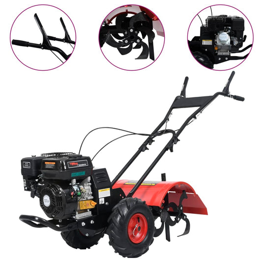 vidaXL Petrol Tiller 6.5 HP 196 cc