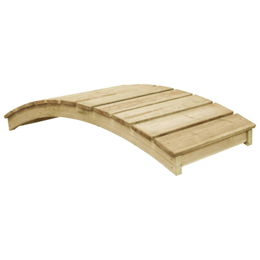 vidaXL Garden Bridge 170x74 cm Impregnated Pinewood