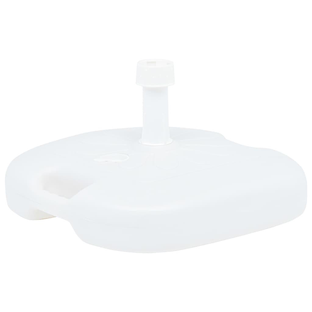vidaXL Umbrella Base Sand/Water Filled 16 L White Plastic
