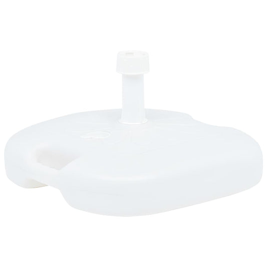 vidaXL Umbrella Base Sand/Water Filled 16 L White Plastic
