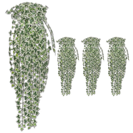 vidaXL Artificial Ivy Bushes 4 pcs Variegated 90 cm