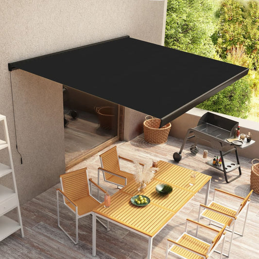 vidaXL Manual Cassette Awning 300x250 cm Anthracite