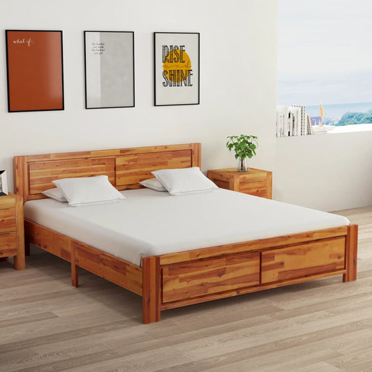 vidaXL Bed Frame Solid Acacia Wood 160x200 cm