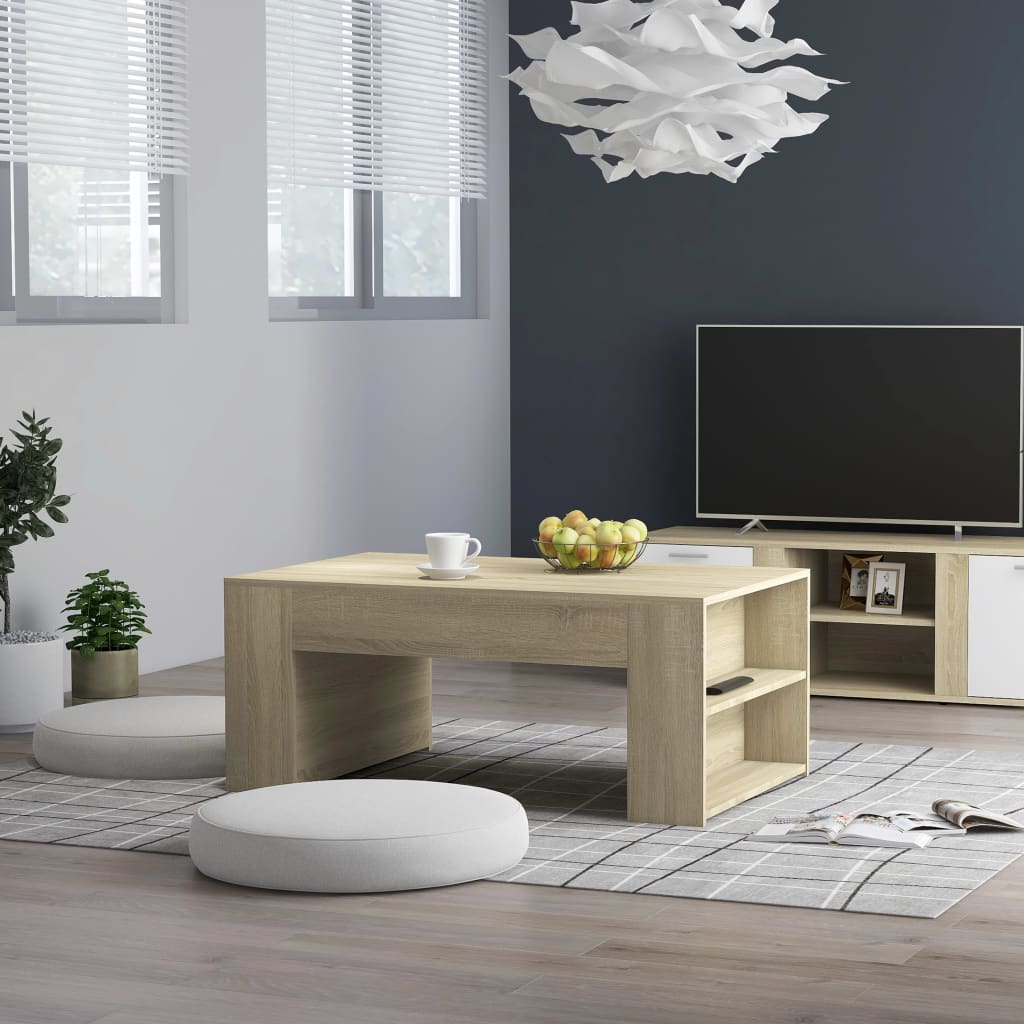 vidaXL Coffee Table Sonoma Oak 100x60x42 cm Engineered Wood