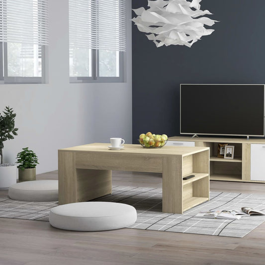 vidaXL Coffee Table Sonoma Oak 100x60x42 cm Engineered Wood