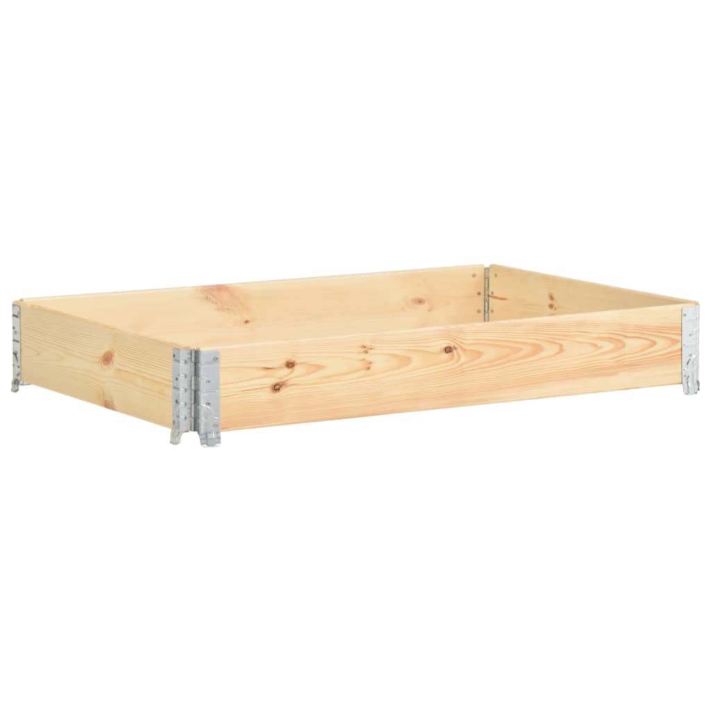 vidaXL Pallet Collar 100x150 cm Solid Pine Wood