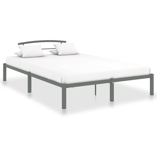 vidaXL Bed Frame Grey Metal 120x200 cm