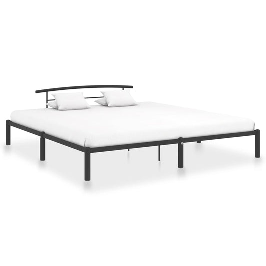 vidaXL Bed Frame Black Metal 200x200 cm