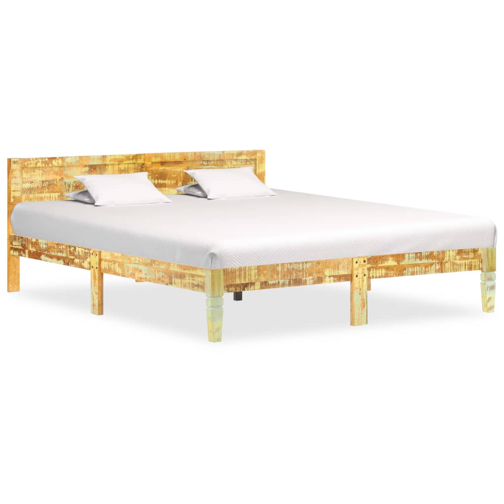 vidaXL Bed Frame Solid Reclaimed Wood 160x200 cm