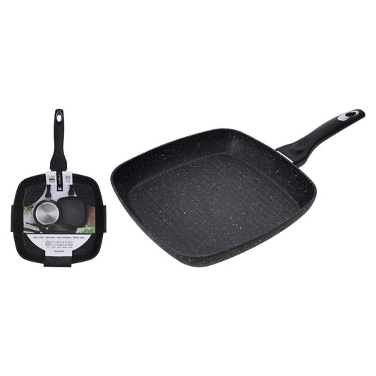 Excellent Houseware Grill Pan 26x26x4.5 cm Forged Aluminium
