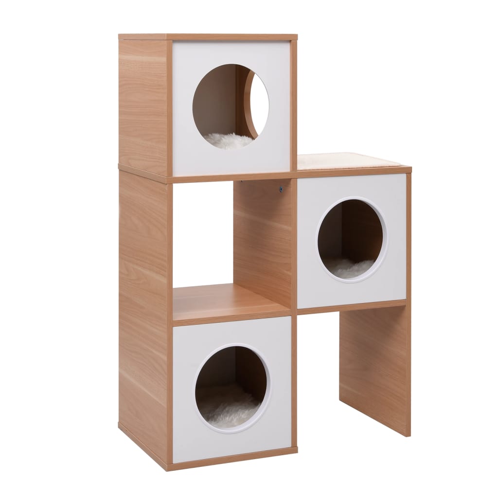 vidaXL Cat Condo House with Sisal Scratching Mat 100 cm