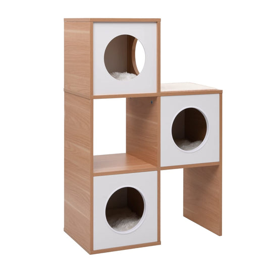 vidaXL Cat Condo House with Sisal Scratching Mat 100 cm