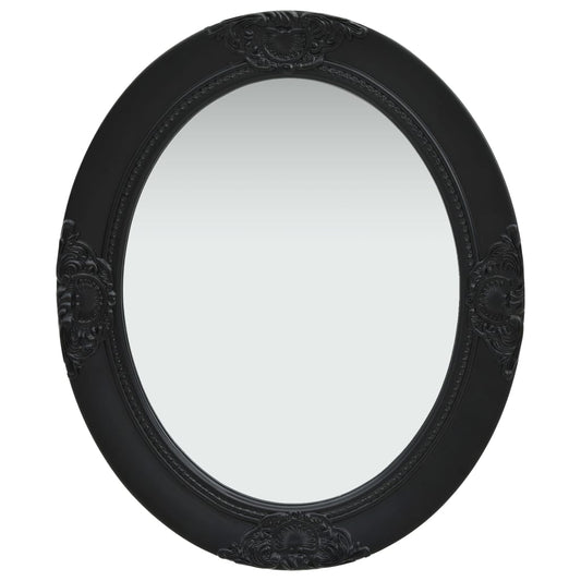 vidaXL Wall Mirror Baroque Style 50x60 cm Black